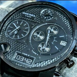 Diesel Super Bad cool Little Daddy Quadra Watch Mens Watch 55mm